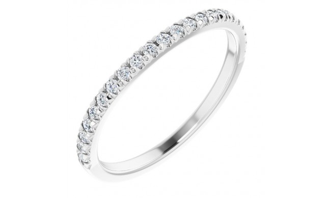 14K White 1/5 CTW Diamond Matching Band