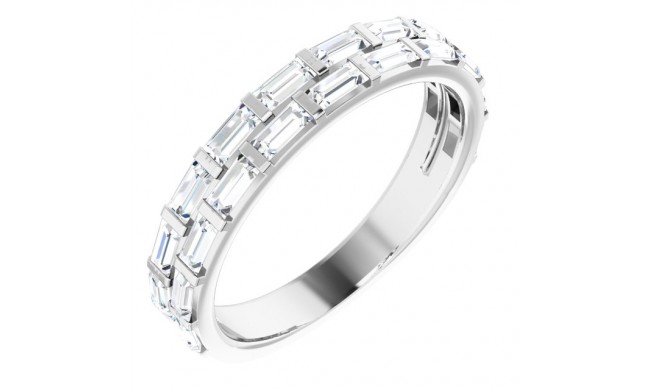 Platinum 3/4 CTW Diamond Anniversary Band