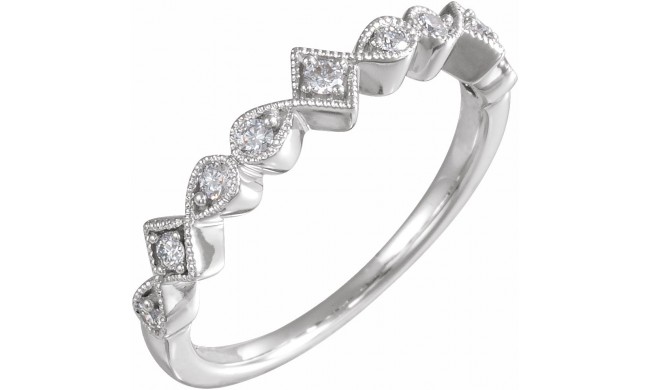 14K White 1/5 CTW Diamond Anniversary Band