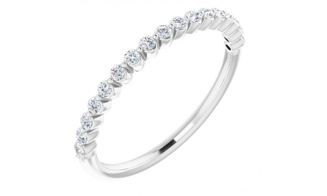 14K White 1/4 CTW Diamond Anniversary Band