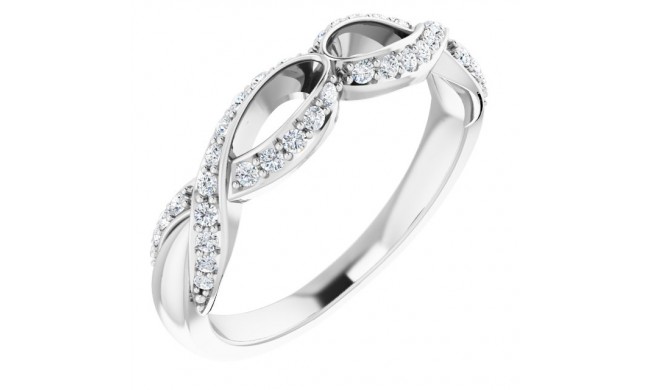 14K White 1/4 CTW Diamond Anniversary Band