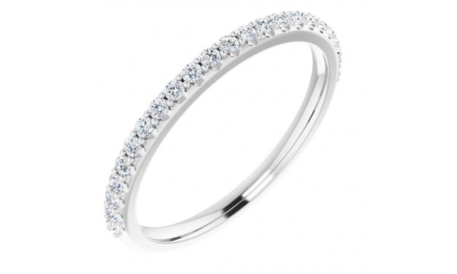 Platinum 1/5 CTW Diamond Anniversary Band