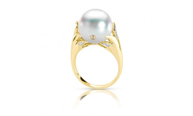 Imperial Pearl 14k Yellow Gold Freshwater Pearl Ring