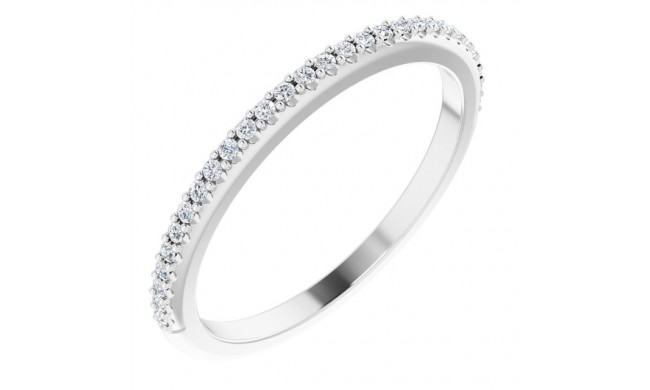 14K White 1/8 CTW Diamond Matching Band