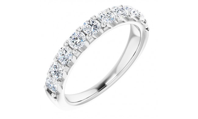 14K White 1 CTW Diamond Anniversary Band