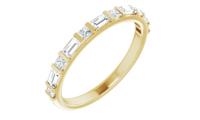 14K Yellow 1/2 CTW Diamond Anniversary Band