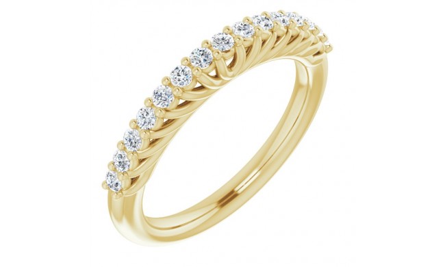 14K Yellow 1/3 CTW Diamond Anniversary Band