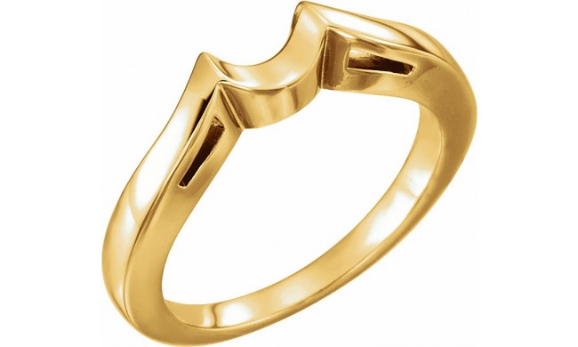 14K Yellow Band for 6.5 mm Round Ring