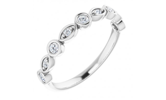 14K White 1/5 CTW Diamond Anniversary Band