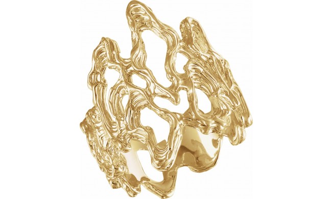 14K Yellow Metal Fashion Ring