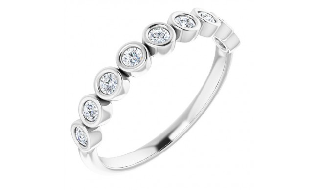 14K White 1/4 CTW Diamond Anniversary Band