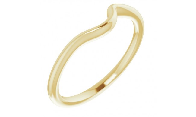 14K Yellow Band for 4.1 mm & 4.4 mm Round Ring