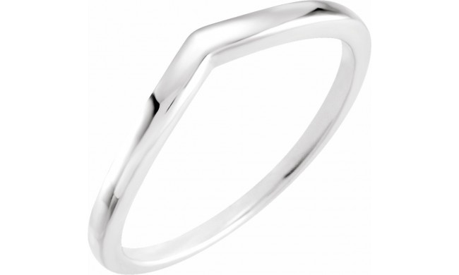 14K White Band