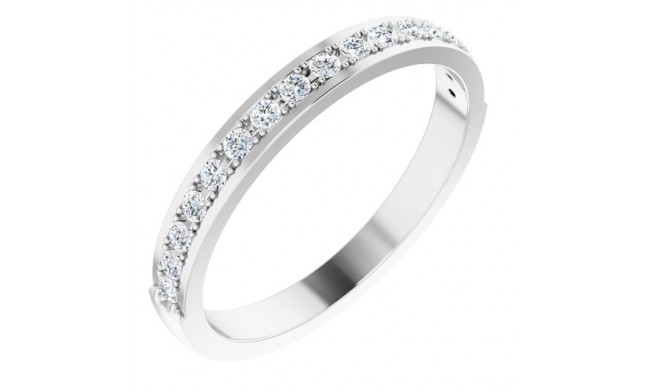 14K White 1/4 CTW Diamond Anniversary Band