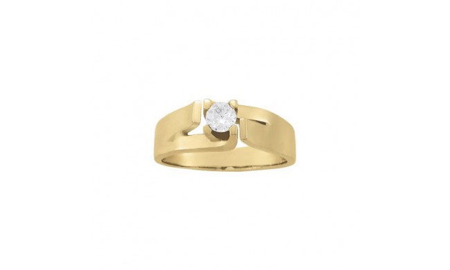 Overnight 18k Yellow Gold Diamond Engagement Ring