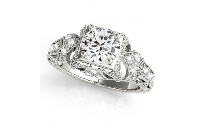 Overnight 18k White Gold Diamond Engagement Ring