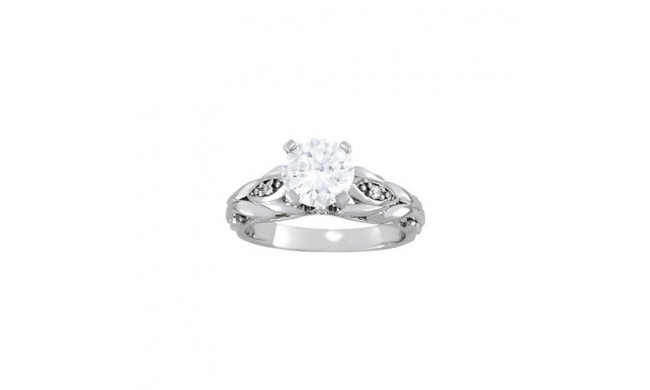 Overnight 18k White Gold Diamond Engagement Ring