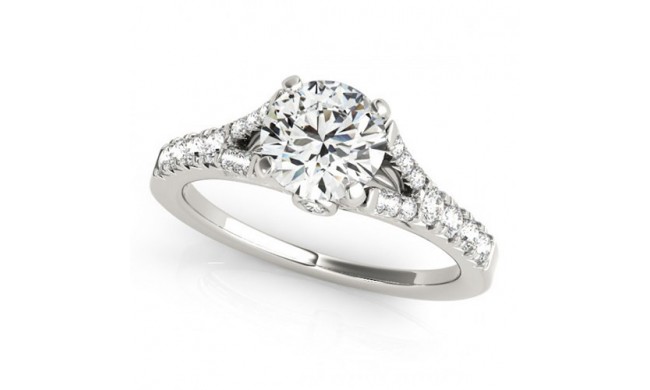 Overnight 18k White Gold Diamond Engagement Ring