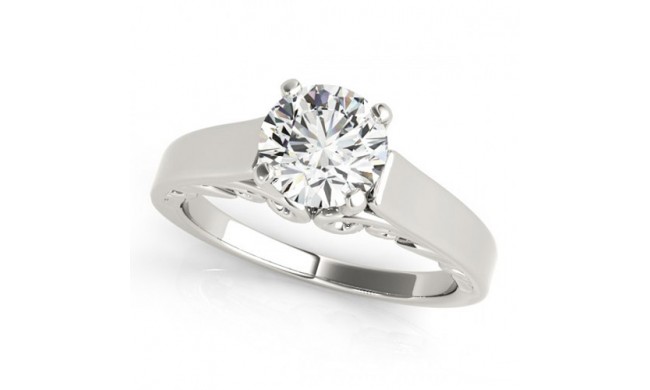 Overnight 18k White Gold Diamond Engagement Ring