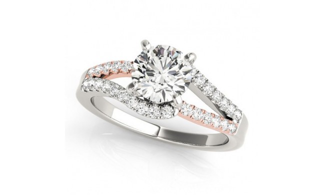 Overnight 18k White Gold Diamond Engagement Ring