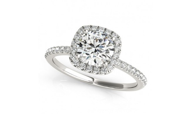 Overnight 18k White Gold Diamond Engagement Ring