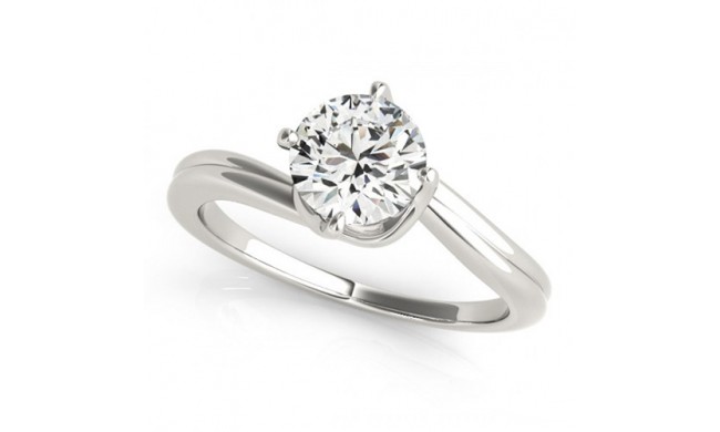 Overnight 18k White Gold Diamond Engagement Ring