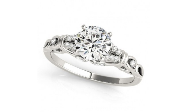 Overnight 18k White Gold Diamond Engagement Ring