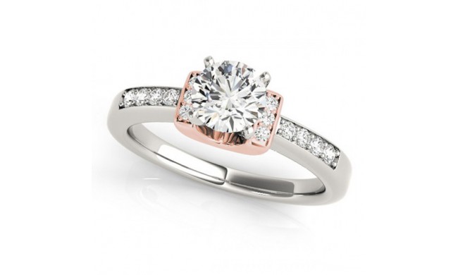 Overnight 18k White Gold Diamond Engagement Ring