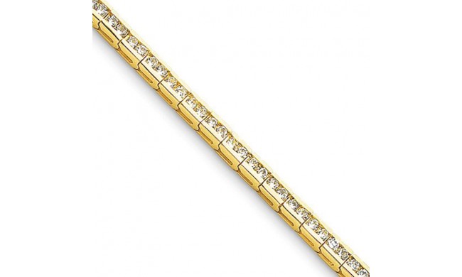 Quality Gold 14k Yellow Gold & Diamond Tennis Bracelet