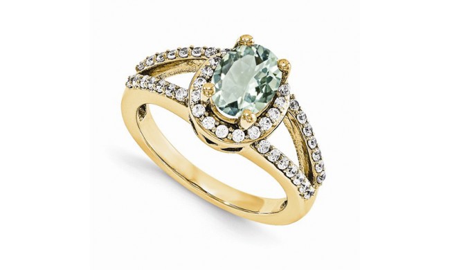 Quality Gold 14K Yellow Gold AA Diamond Semi-Mount Gemstone Ring