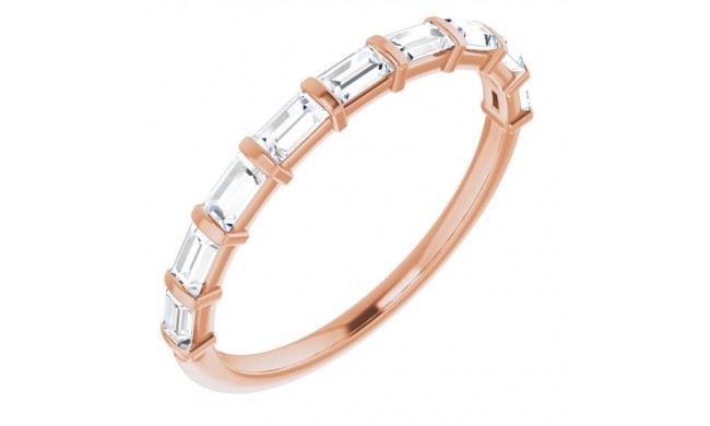 14K Rose 1/3 CTW Diamond Anniversary Band