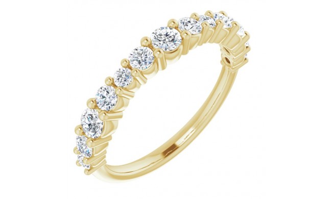 14K Yellow 3/4 CTW Diamond Anniversary Band