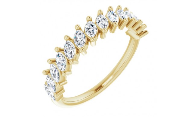 14K Yellow 3/4 CTW Diamond Anniversary Band