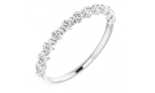 14K White 1/3 CTW Diamond Anniversary Band