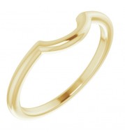14K Yellow Matching Band for 5.8 mm Engagement Ring