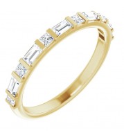 14K Yellow 1/2 CTW Diamond Anniversary Band