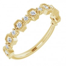 14K Yellow 1/4 CTW Diamond Anniversary Band