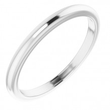 14K White Matching Band