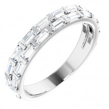 Platinum 3/4 CTW Diamond Anniversary Band