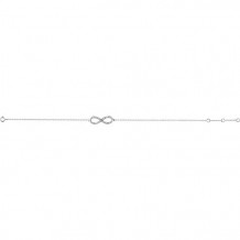 Stuller 14k White Gold Diamond Infinity-Style Bracelet