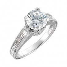 Stuller 14k White Diamond Semi-mounting Engagement Ring