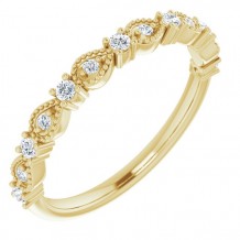 14K Yellow 1/5 CTW Diamond Anniversary Band