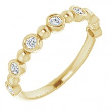 14K Yellow 1/5 CTW Diamond Anniversary Band