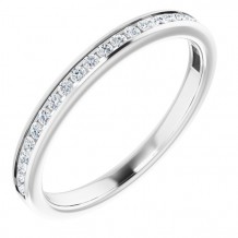 Platinum 1/5 CTW Diamond Anniversary Band