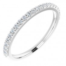 Platinum 1/5 CTW Diamond Anniversary Band