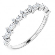 14K White 1/3 CTW Diamond Anniversary Band