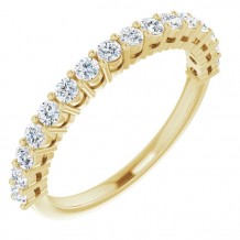 14K Yellow 1/3 CTW Diamond Anniversary Band