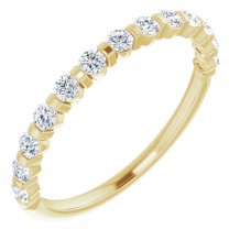 14K Yellow 3/8 CTW Diamond Anniversary Band