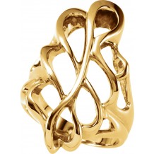 14K Yellow Freeform Ring