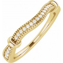 14K Yellow 1/8 CTW Matching Diamond Band